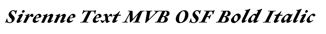 Sirenne Text MVB OSF Bold Italic image